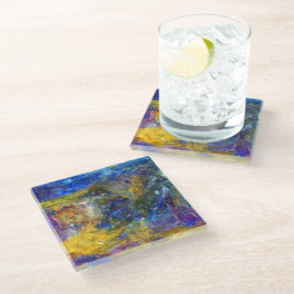 Posavasos De Vidrio Bestia Azul en ejecución