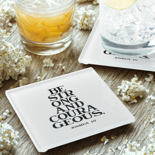 Posavasos De Vidrio Bible verse Joshua  (Subido por el creador)