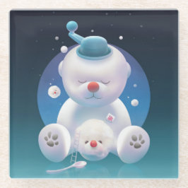 Posavasos De Vidrio Bichon Ice Shaver Dreamland