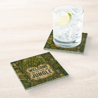 Posavasos De Vidrio Bienvenido a la Jungla