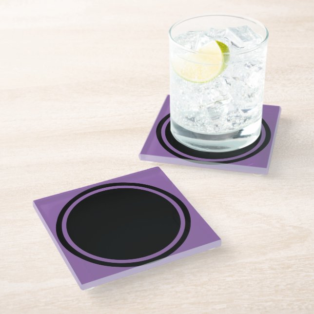 Posavasos De Vidrio Big Dot / Ring black + tu trasero. e ideas (Angular)