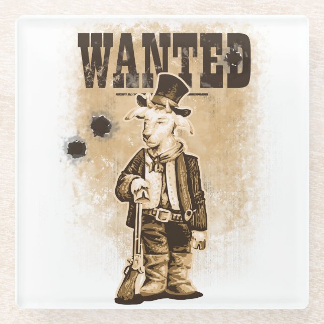 Posavasos De Vidrio Billy the Kid (Anverso)