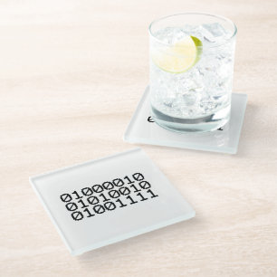 POSAVASOS DE VIDRIO BINARY BRO