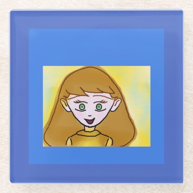 Posavasos De Vidrio Bingo Anime Stephanie Coaster (Anverso)