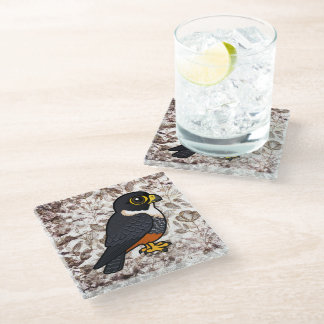 Posavasos De Vidrio Birdorable Bat Falcon Cute Personalizado Raptor