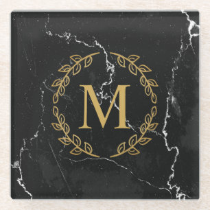 Posavasos De Vidrio Blacj Marble