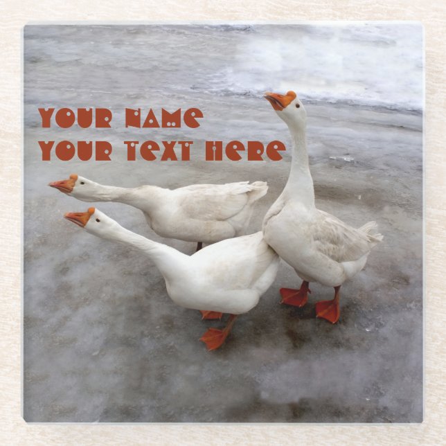 Posavasos De Vidrio Blanco geo (Anverso)