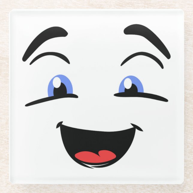 POSAVASOS DE VIDRIO BLUE EYED (Anverso)