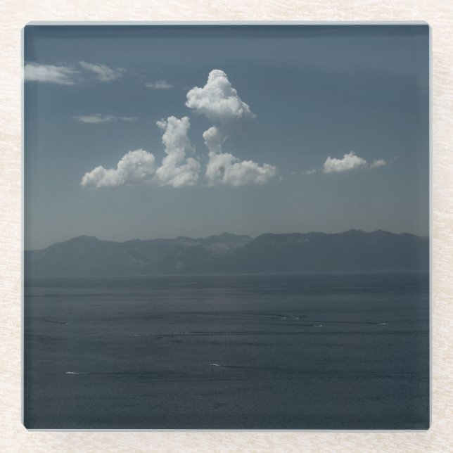 Posavasos De Vidrio Blues de verano (Anverso)