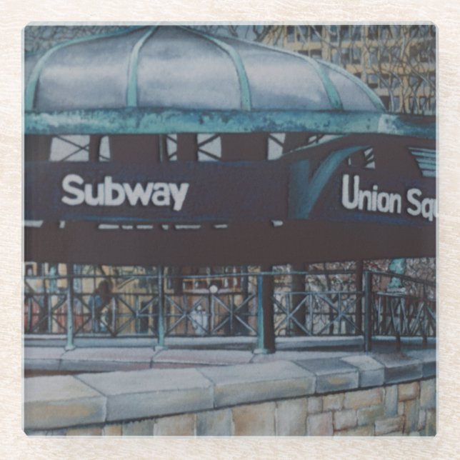 Posavasos De Vidrio Blues subterráneos (Anverso)