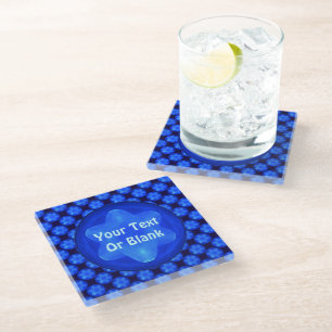 Posavasos De Vidrio Bluestar Fractal