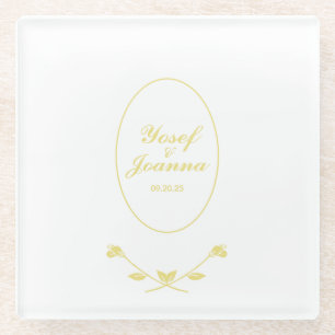 Posavasos De Vidrio Boda de oro