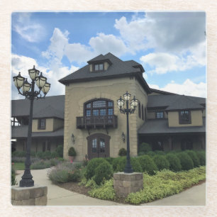 Posavasos De Vidrio Bodega Chateau Morrisette, Floyd, Virginia