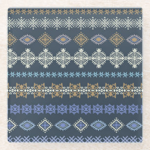 Posavasos De Vidrio Boho étnico: arte tribal sin costuras.