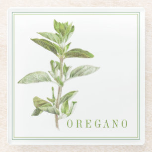 Posavasos De Vidrio Bolsa de bebidas de vidrio FRESH OREGANO