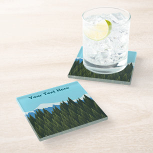 Posavasos De Vidrio Bosque fractal