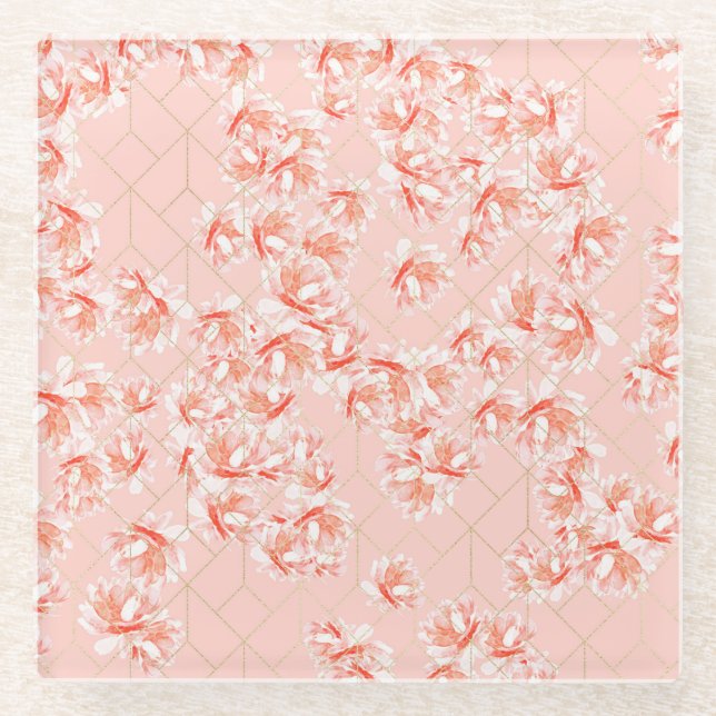 Posavasos De Vidrio Bosque Petrificado (Anverso)