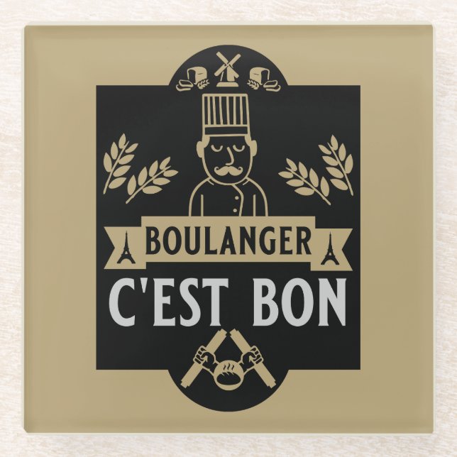 Posavasos De Vidrio Bread (Anverso)