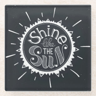 Posavasos De Vidrio Brillo como The Sun