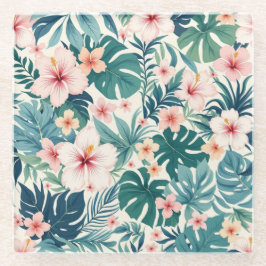 Posavasos De Vidrio Brisa Botánica - Monasterio Tropical De Vidrio Flo