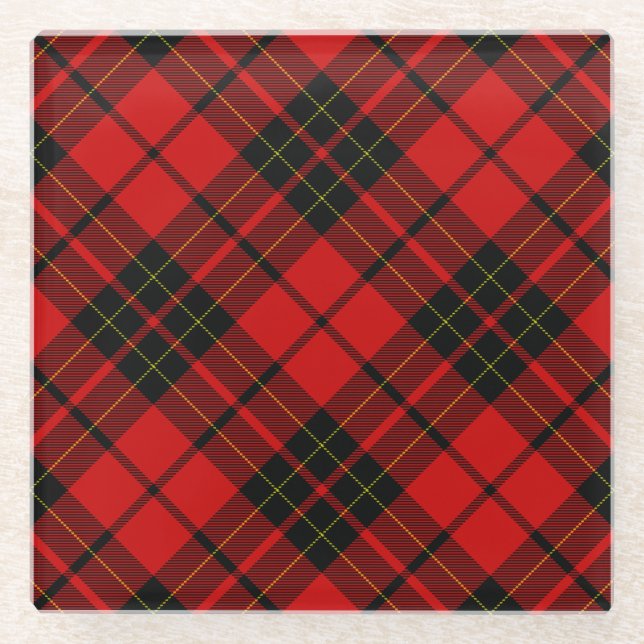 Posavasos De Vidrio Brodie tartan (Anverso)