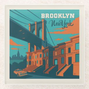 Posavasos De Vidrio Brooklyn New York