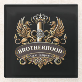 Posavasos De Vidrio Brotherhood Cigar Company 