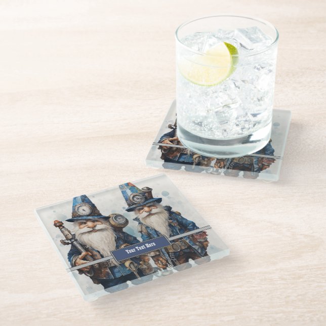 Posavasos De Vidrio Brothers Twins Partners Steampunk (Angular)