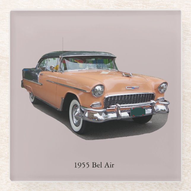 Posavasos De Vidrio Brown Bel Air 1955 (Anverso)