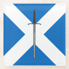 Posavasos De Vidrio Bruce Sword en Saltire