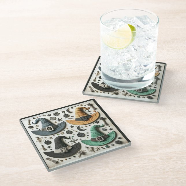 Posavasos De Vidrio Brujas Caprichosas II (Angular)