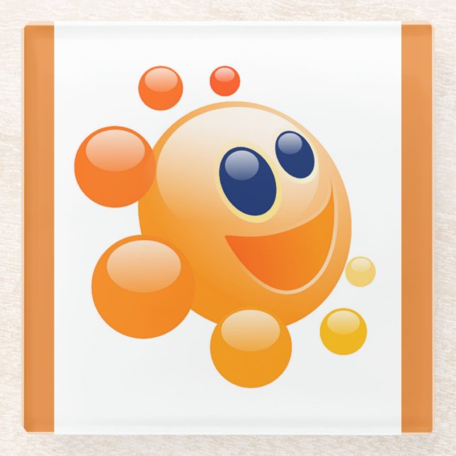 POSAVASOS DE VIDRIO BUBBLY SUN (Anverso)