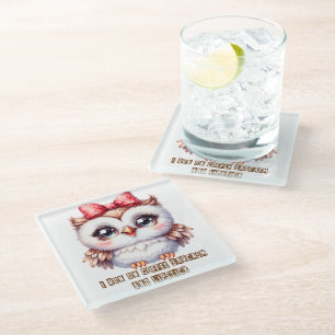 Posavasos De Vidrio Búho
