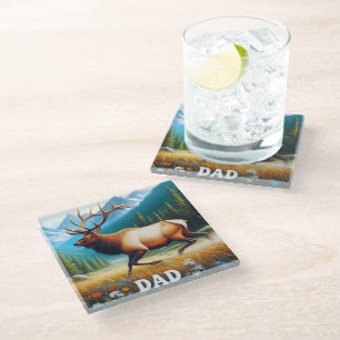 Posavasos De Vidrio Bull Elk Dad