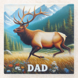 Posavasos De Vidrio Bull Elk Dad