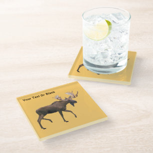 Posavasos De Vidrio Bull Moose