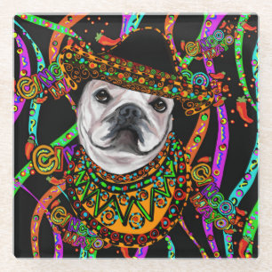 Posavasos De Vidrio Bulldog