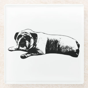 Posavasos De Vidrio Bulldog Quiet Company