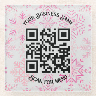 Posavasos De Vidrio Buscar el código QR del menú con personalización P