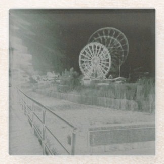 Posavasos De Vidrio BW Artist's Nights Glass Coaster