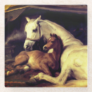 Posavasos De Vidrio Caballos Landseer