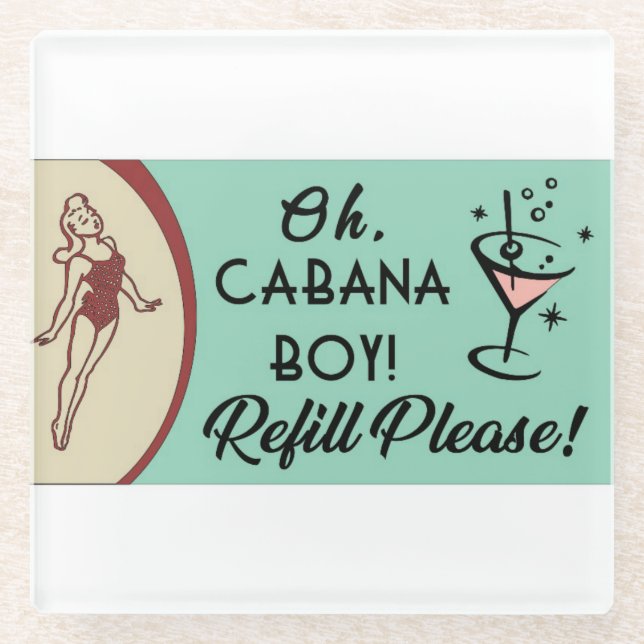 Posavasos De Vidrio Cabana Boy (Anverso)