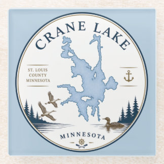 Posavasos De Vidrio Cabaña/ Casa de Vacaciones Crane Lake, Minnesota
