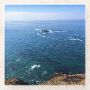 Posavasos De Vidrio Cabo Foulweather, Newport, Oregón