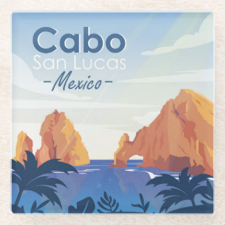 Posavasos De Vidrio Cabo San Lucas México