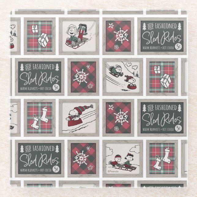 Posavasos De Vidrio Cacahuetes | Antiguo Patrón De Modas De Sleigh Rid (Anverso)