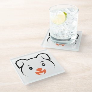 Posavasos De Vidrio Cachorro de cachorros