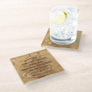 Posavasos De Vidrio Café Antiguo