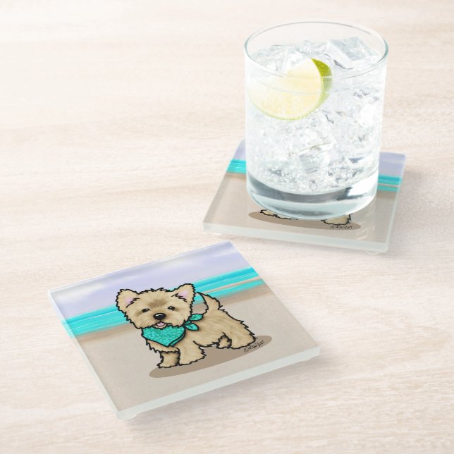 Posavasos De Vidrio Cairn Cutieface Glass Coaster (Angular)