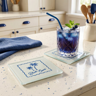 Posavasos De Vidrio Cala Azul